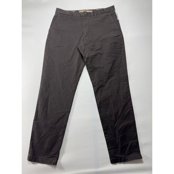 NWT Banana Republic Men's Athletic Fit Brown Lived-In Chino Pants - Size 36x33 - Picture 1 of 10